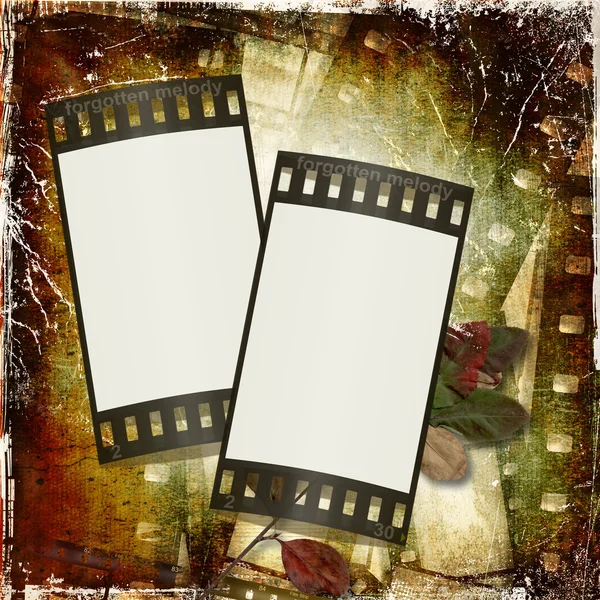 Grunge sfondo con cornice di film — Foto Stock