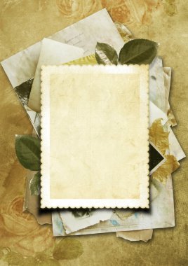 Stack of old papers as a background for your photo clipart