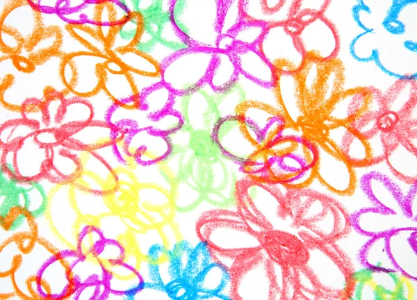 Las flores dibujadas — Foto de Stock