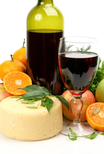 Wino i owoce — Zdjęcie stockowe