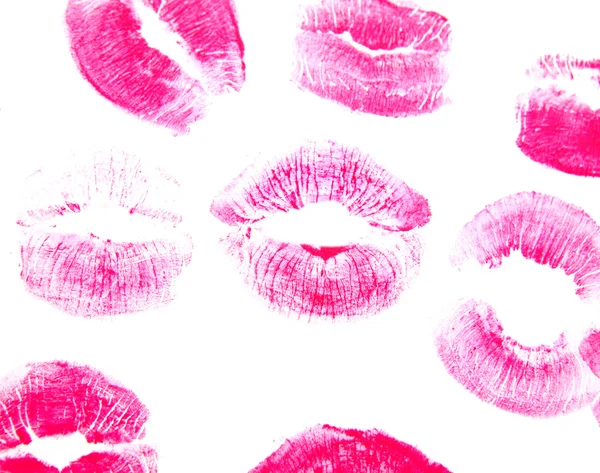 Afdrukken van vrouwelijke lippen — Stockfoto