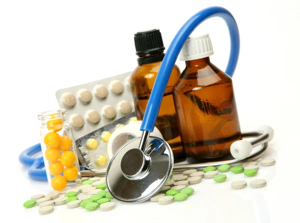 Tabletki na leczenie choroby — Zdjęcie stockowe