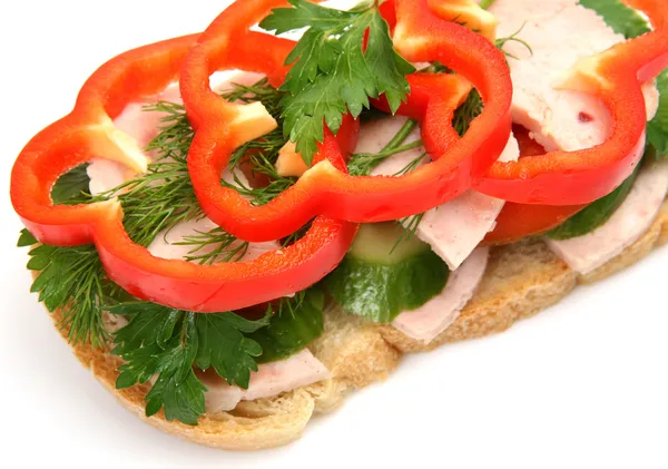 Sandwich con verduras — Foto de Stock