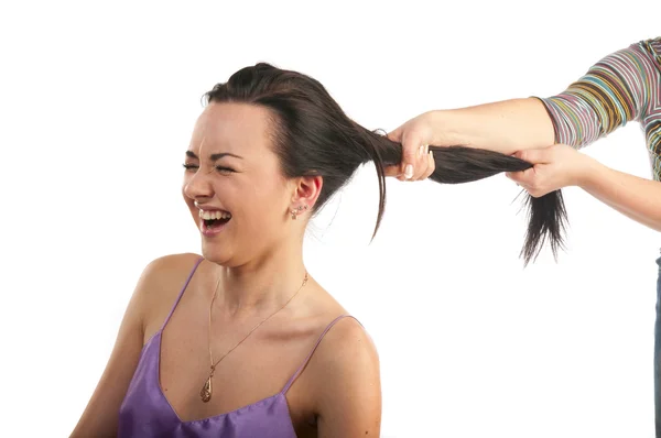 Rasgar o cabelo — Fotografia de Stock