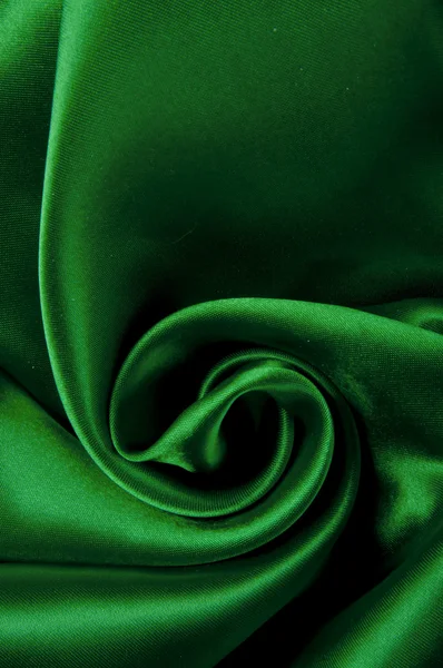 Smooth green Satin background — Stock Photo, Image