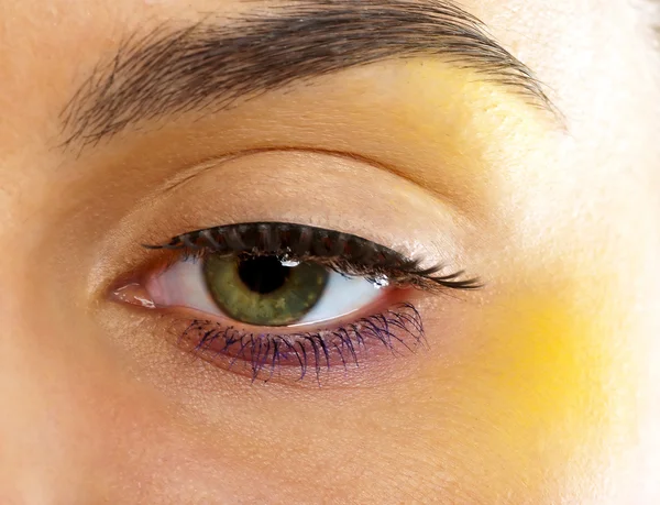 Close-up eye with glamor make-up — Stock Photo, Image