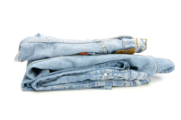 Куча джинсов — стоковое фото