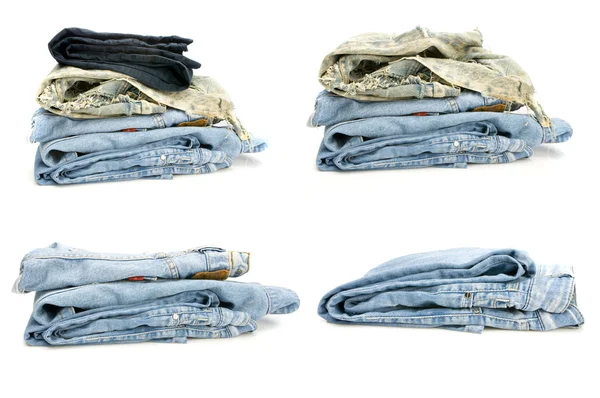 Bunt med jeans — Stockfoto