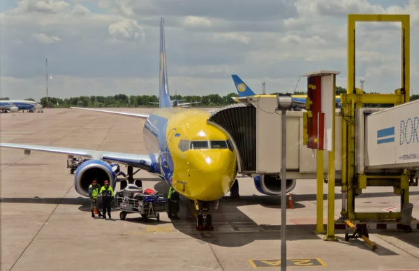 stock image Airplane in Boryspil Airport