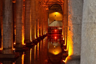 Yeraltı suları Bazilika Sarnıcı - İstanbul Türkiye