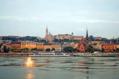 Budapest, Danube view at Buda clipart