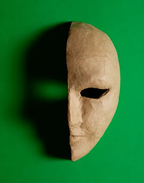 Папір маска — стокове фото