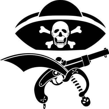 Piracy symbol clipart
