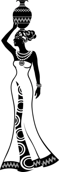 Девушка в африканском стиле — стоковый вектор