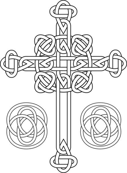 Knuten Keltiskt kors — Stock vektor