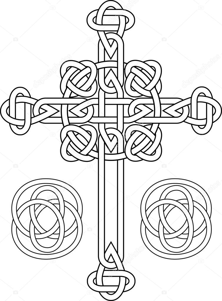 Knotted celtic cross