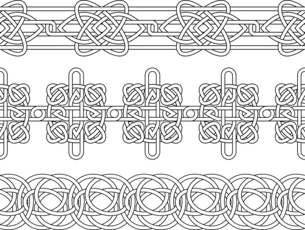 Patrón de borde celta — Archivo Imágenes Vectoriales