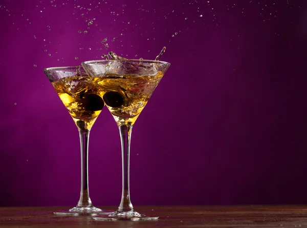 Splash martini — Stockfoto