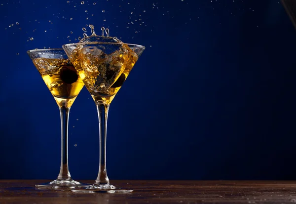 Rozchlapać martini — Zdjęcie stockowe