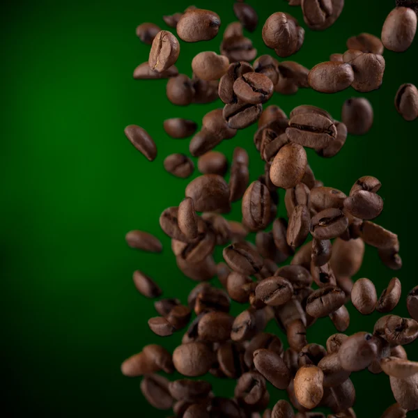 Latający kawy — Zdjęcie stockowe