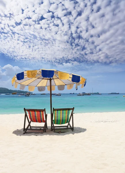 Paradijs rust op een strand — Stockfoto