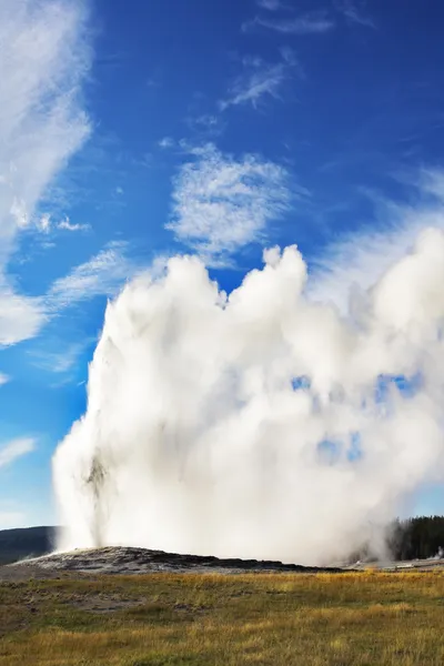 Le geyser dans le parc national Yellowstone — Photo