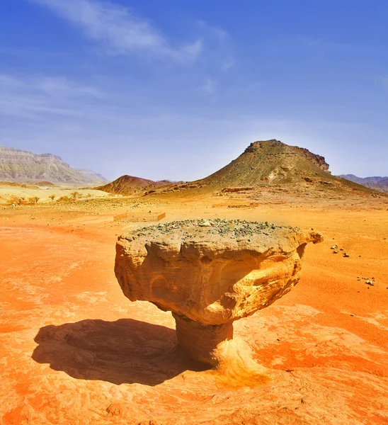 Énorme rocher dans le désert chauffé — Photo