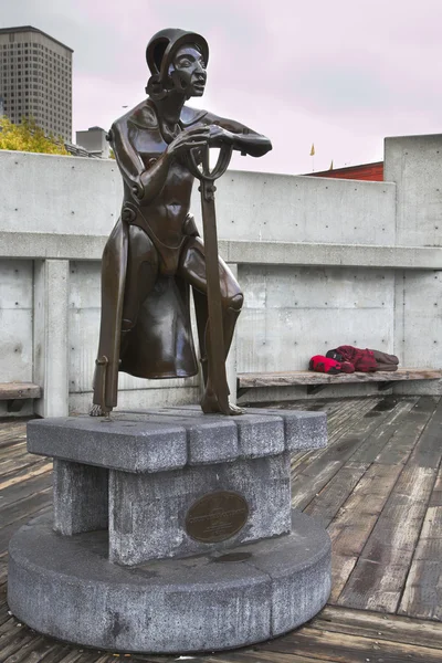 A escultura que decora o porto de Seattle — Fotografia de Stock