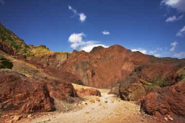 Stone desert in the south of Israel. clipart