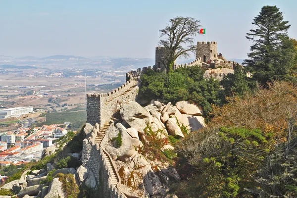 A bela fortaleza moura em Portugal — Fotografia de Stock