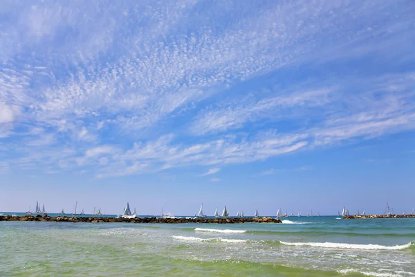 Akdeniz yatlar — Stok fotoğraf