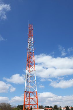 Aerial metallic mast clipart