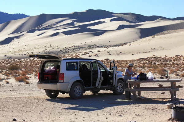 stock image Breakfast in the desert