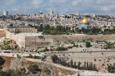 Majestic panorama of Jerusalem. clipart