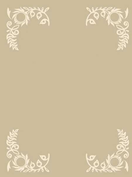 Ornament Wschodzie na brązowym tle, ilustracji wektorowych — Wektor stockowy