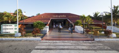 International Airport on Cayo Largo. clipart