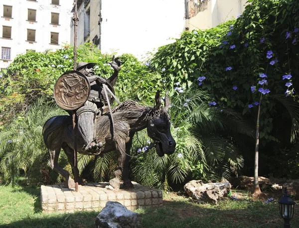 Sculptura lui Sancho Panza — Fotografie, imagine de stoc