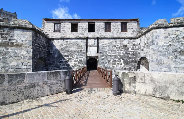 Küba - castillo de la gerçek fuerza'da en eski kale. — Stok fotoğraf