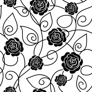 Floral seamless pattern clipart