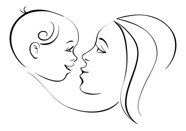 Mother and baby — Stock Vector