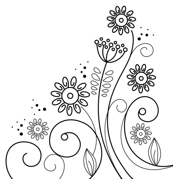 Квіткові ілюстрація — стоковий вектор