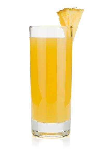 Ananassap in een glas — Stockfoto