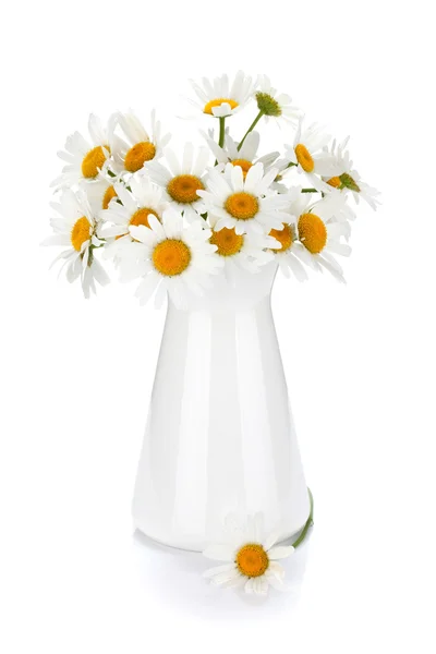 Chamomile bouquet in vase — Stock Photo, Image