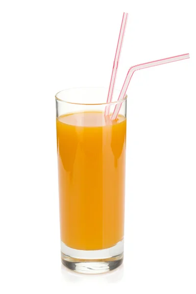 Persika juice i ett glas — Stockfoto