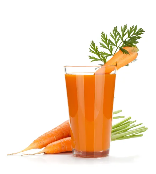 新鲜胡萝卜汁 — 图库照片