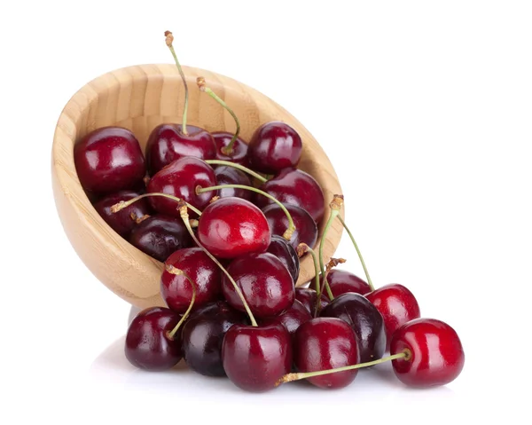 Spilled ripe cherries — Stock Photo, Image