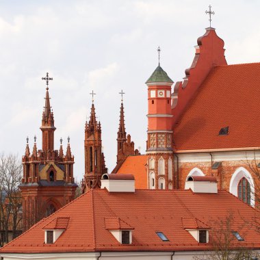 St. Anne's and Bernardinu Church in Vilnius, Lithuania clipart