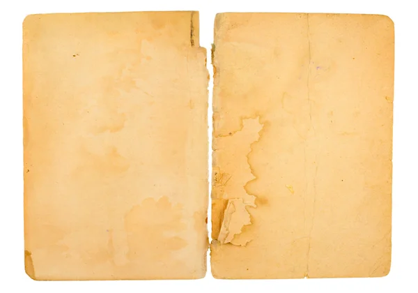 Gammal bok isolerad på vit bakgrund — Stockfoto