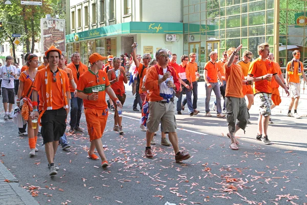 Netherlands fans Royalty Free Stock Images