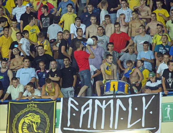 Fãs do FC Metalist Kharkiv — Fotografia de Stock